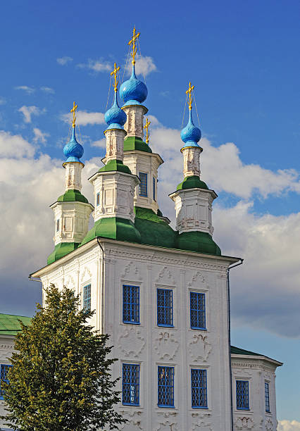 istock Trinity Church in ancient Russian town Tot'ma 529006885