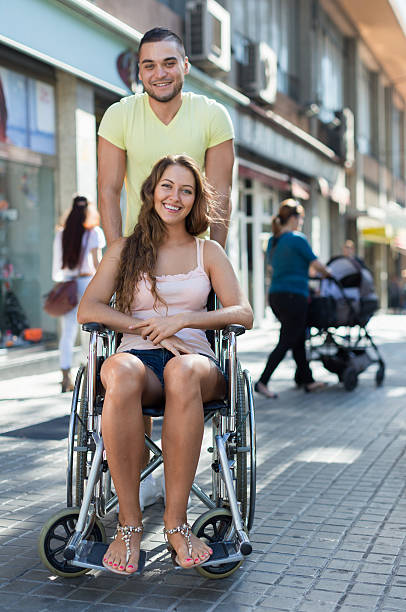 istock Disabled woman in wheelchair 529007087