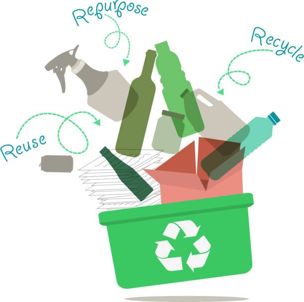 Recycling Concept vector art illustration