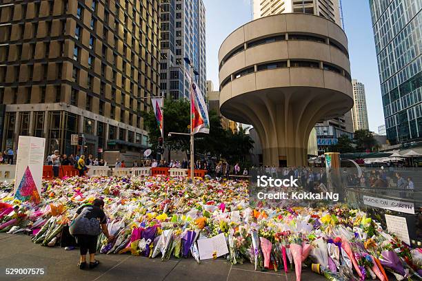 Sydney Siege Martin Place Memorial Stock Photo - Download Image Now - City, Sydney, 2014