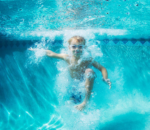 istock Young Boy Diving Underwater in Swimming Pool 529007983