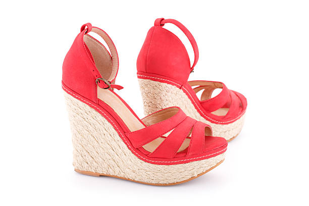Rosso sandals - foto stock
