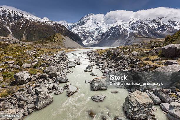 View Of Mt Cook National Park New Zealand Stock Photo - Download Image Now - Horizontal, Landscape - Scenery, Milford Sound