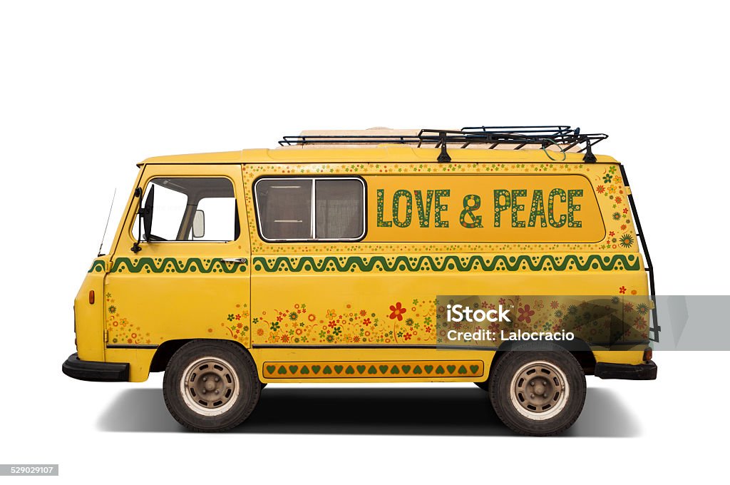 Hippy van - Foto de stock de Hippy libre de derechos