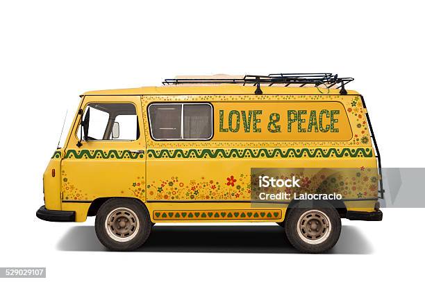 Hippie Van Stock Photo - Download Image Now - Hippie, Mini Van, Van - Vehicle