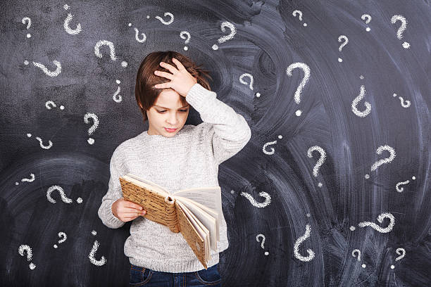 istock The boy did not know the answer to the question 529030421