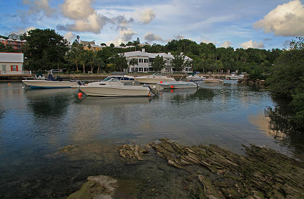 istock Small Boats in a Natural Habour 529048333