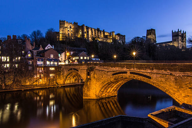 Durham City in Northern England Cityscape Durham City in Northern England Cityscape. river wear stock pictures, royalty-free photos & images