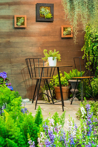 Relaxation area in a garden.