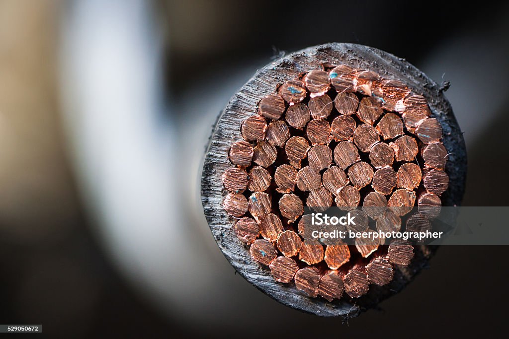 cables Copper, cables, insulators, conductors. Cable Stock Photo