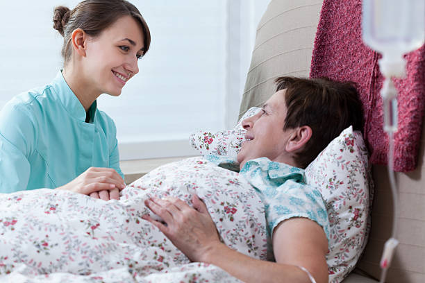 istock Ill woman lying in bed 529053039