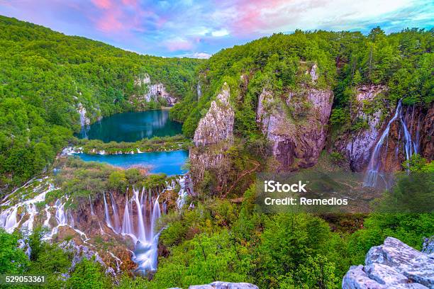 Waterfalls In Plitvice Stock Photo - Download Image Now - Plitvice Lakes National Park, Croatia, UNESCO World Heritage Site
