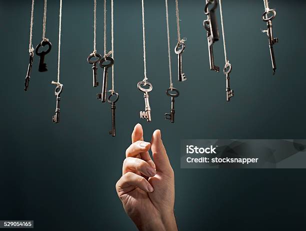 The Right Key Stock Photo - Download Image Now - Key, Variation, Choice