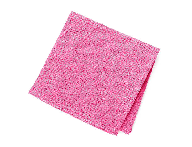 istock Kitchen towel or napkin isolated on white 529054524