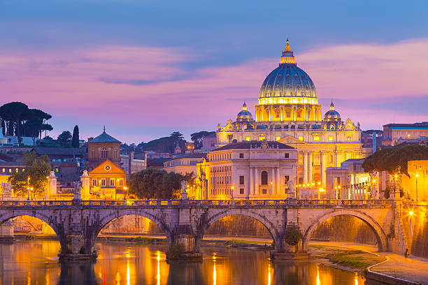 istock View at St. Peter's cathedral in Rome, Italy 529054565
