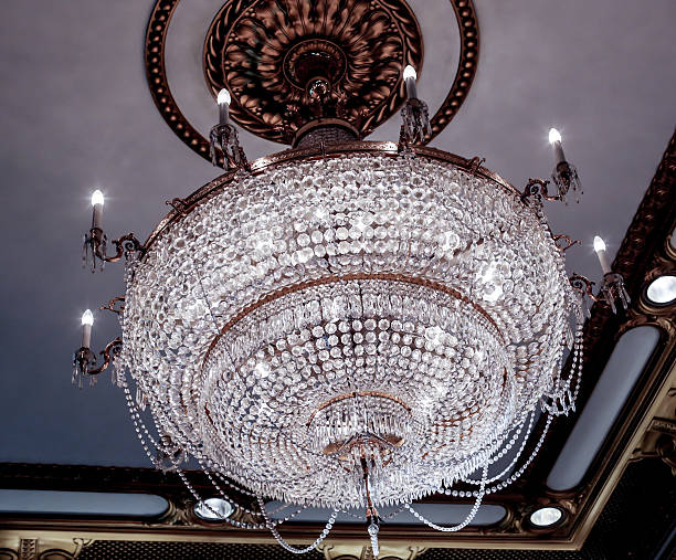 istock Chrystal chandelier close-up. 529062838