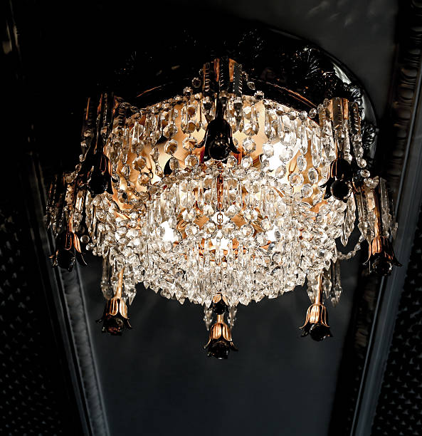 istock Chrystal chandelier close-up. 529063056