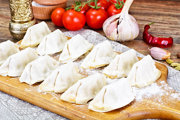 istock Homemade Dumplings, Russian Pelmeni 529063338