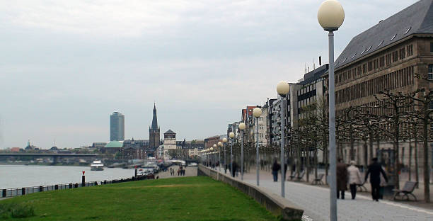 istock Beautiful View Of Waterfront Dusseldorf Germany Europe 529064714