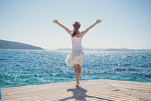 istock Woman at the sea 529065621