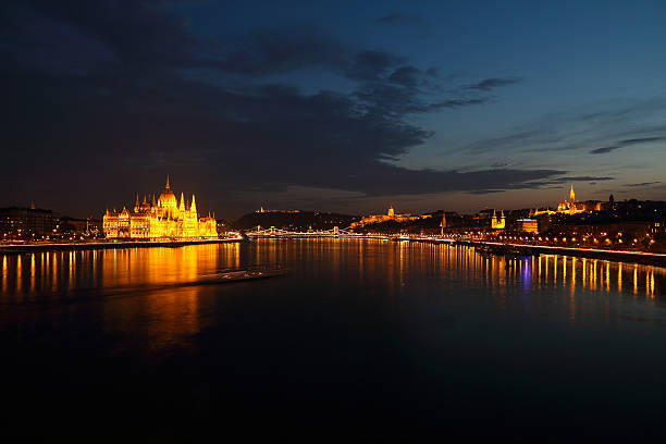 istock The city at night in Budapest 529067487