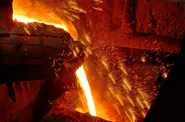 istock Molten steel pouring 529067909