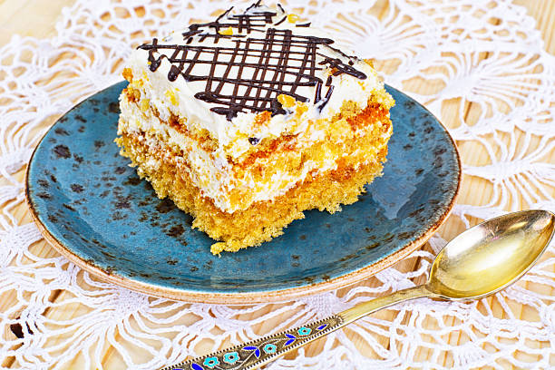 istock Honey Cake with Sour Sream 529069586