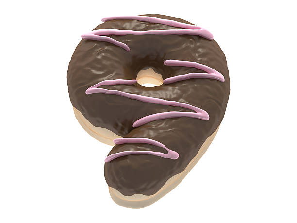 istock Donut font chocolate cream 529070160