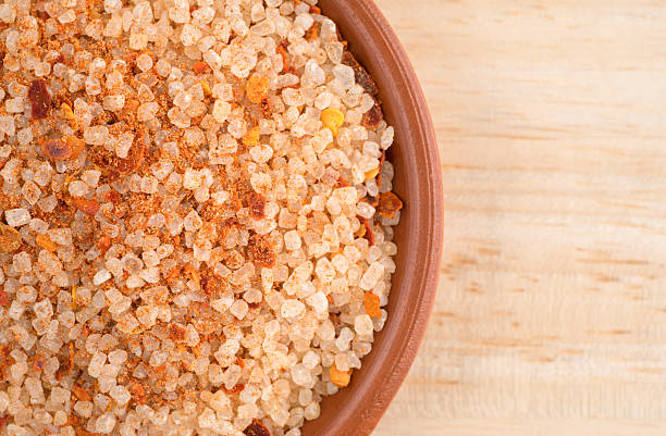 istock Small dish filled with salt, red chili pepper and paprika 529070532