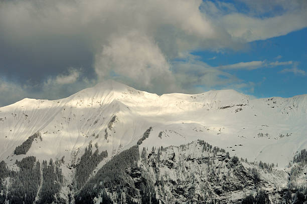 istock Mountains with snow in winter, 529071889