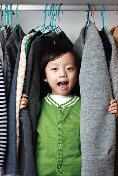istock Child playing in the closet 529073298