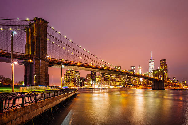 istock Brooklyn Bridge and Manhattan at sunset 529076216