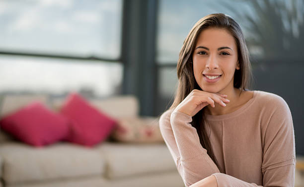 istock Casual woman at home 529078489