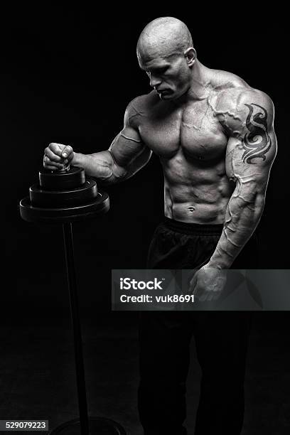 Tough Guy Stock Photo - Download Image Now - 25-29 Years, Abdomen, Abdominal Muscle