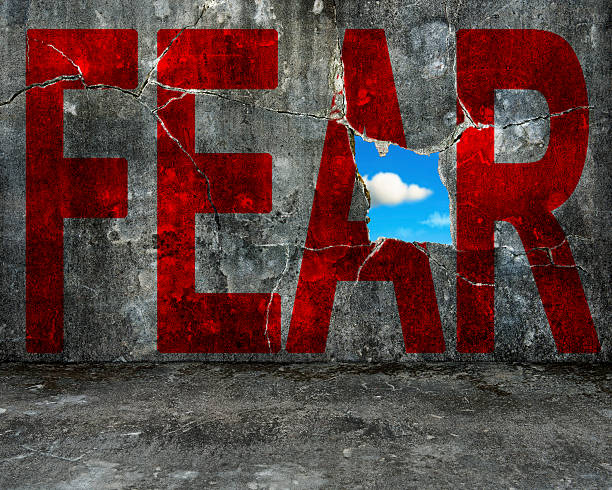 istock red FEAR word on grey grunge concrete wall 529079703