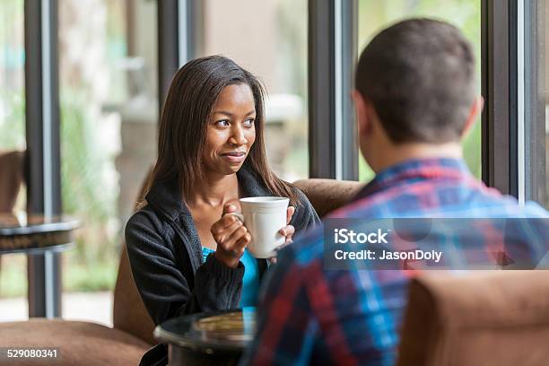 Good Friends And Good Coffee Stock Photo - Download Image Now - Friendship, Serious, Tea - Hot Drink