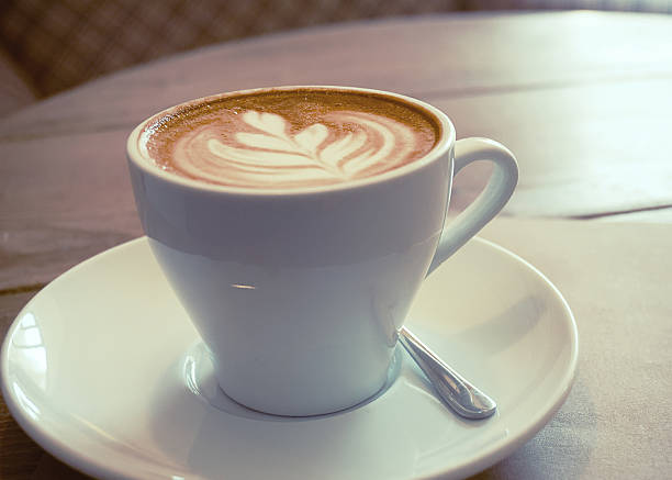 istock Cup of cappuccino, lo-fi effect 529080510
