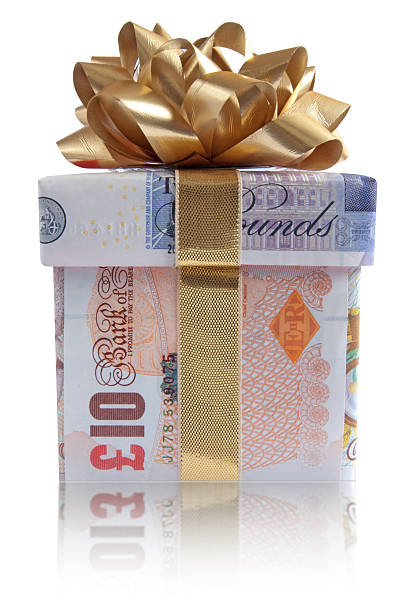 マネーのコンセプト - gift currency british currency pound symbol ストックフォトと画像