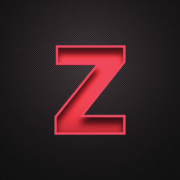 z デザイン、アルファベット-赤文字で炭素繊維背景 - アルファベットのz点のイラスト素材／クリップアート素材／マンガ素材／アイコン素材