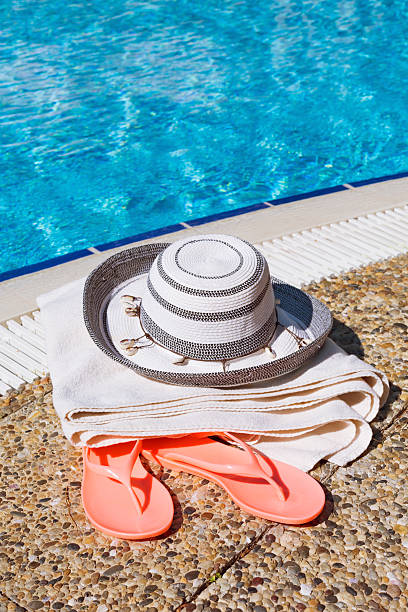 istock Beach accessories at the pool 529097711