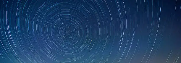 Photo of Star trail in the night sky