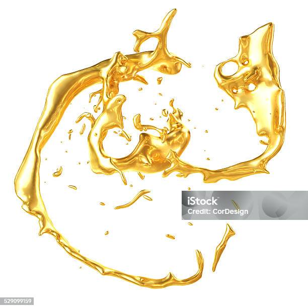 Abstract Golden Shape Melt Gold Isolated Stock Photo - Download Image Now - Gold - Metal, Gold Colored, Melting