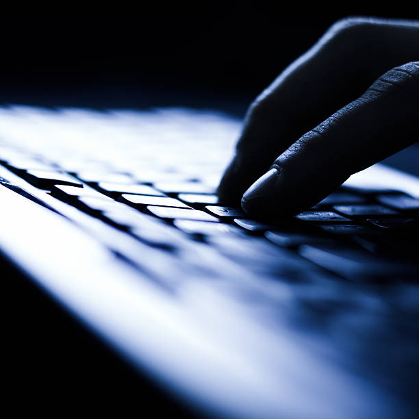 istock Close-up of typing female hands 529099441