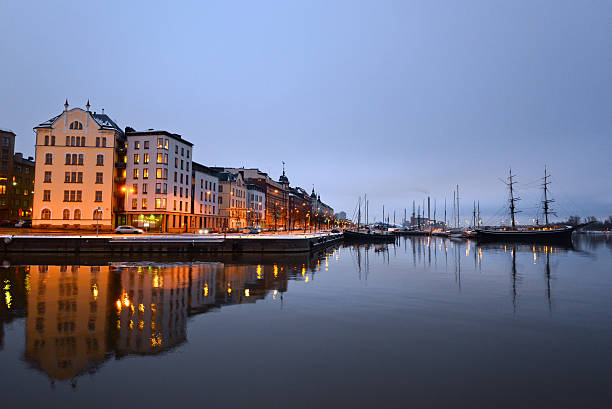 istock Night view of Helsinki, Finland 529100427