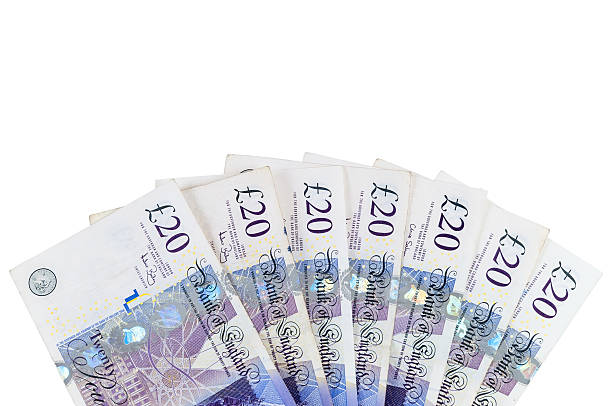 Banknotes of 20 english pounds