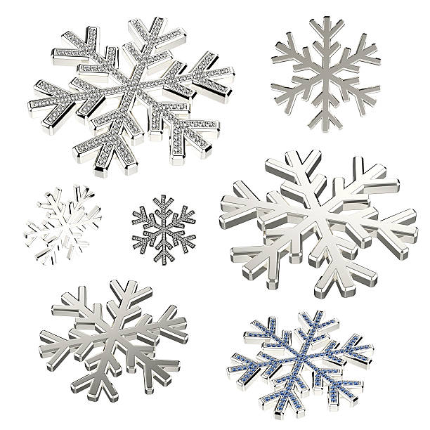 Diamond snowflake. Christmas background stock photo