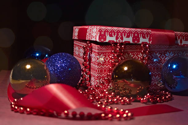 istock New years present with christmas decorations 529114573