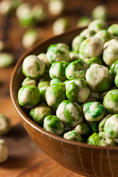 istock Homemade Dry Spice Wasabi Peas 529115705