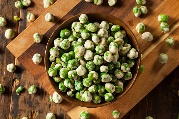 istock Homemade Dry Spice Wasabi Peas 529115759