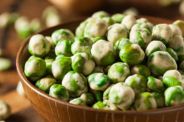 istock Homemade Dry Spice Wasabi Peas 529116651